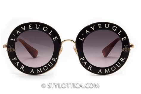 lunette de soleil gucci aveugle par amour|Lunettes de soleil L'aveugle par amour .